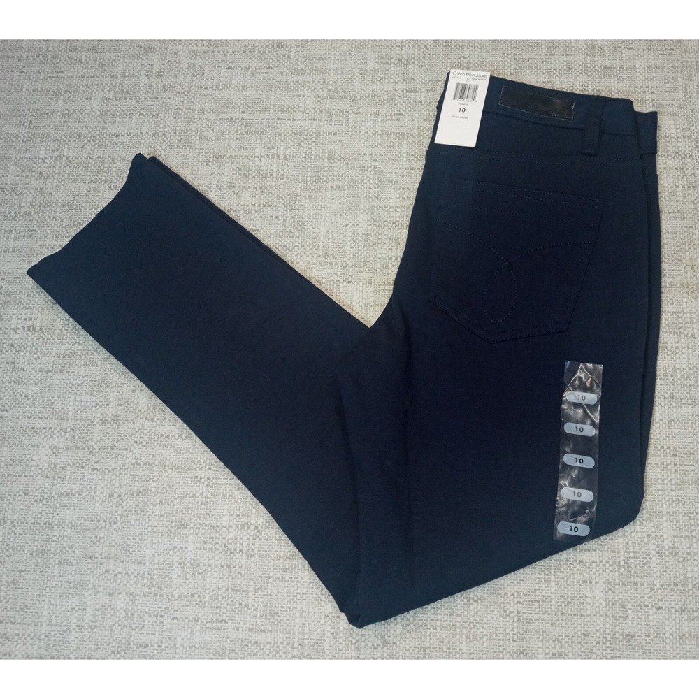 Calvin‎ Klein Jeans Item # 836858 Size 10 Women's Blue Stretch Jeans